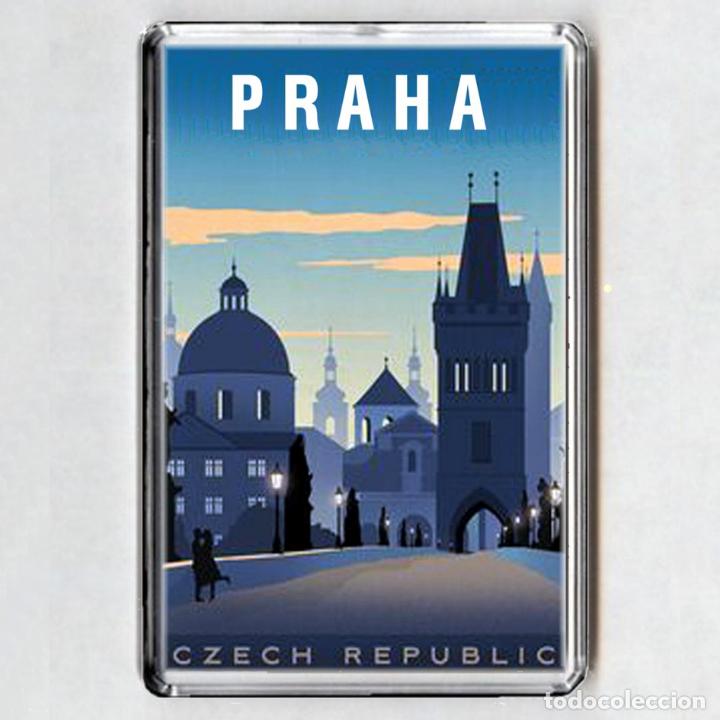 Coleccionismo: Iman acrilico NEVERA - Praga (Praha) - Foto 1