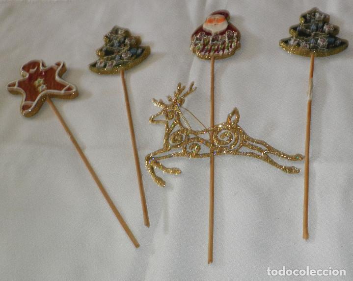 Collezionismo: figuras de navidad ceramica alemana para macetas +un ciervo dorado