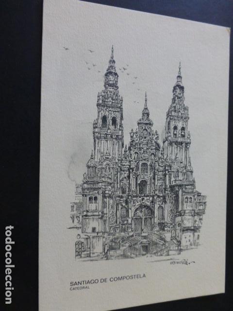 Sammelleidenschaft Papier: SANTIAGO DE COMPOSTELA LA CATEDRAL TARJETA FELICITACION
