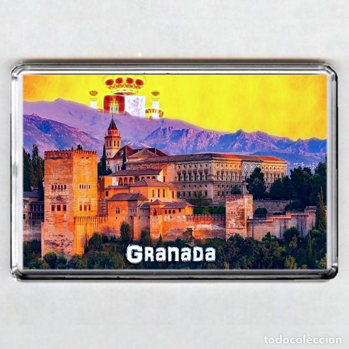 Coleccionismo: IMAN acr&iacute;lico NEVERA - Alhambra de Granada - Foto 1