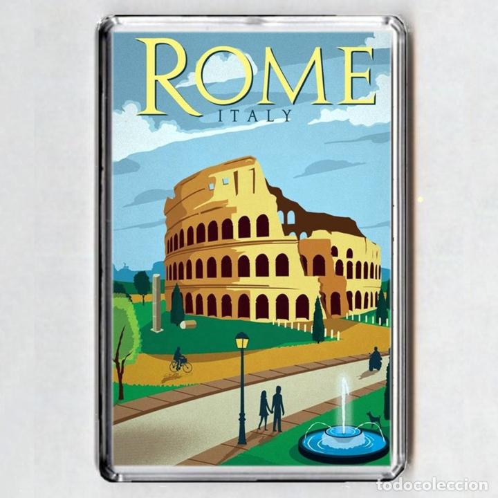 Coleccionismo: IMAN acr&iacute;lico NEVERA - ROMA El Coliseo - Foto 1