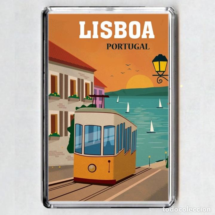 Coleccionismo: IMAN acr&iacute;lico NEVERA - Lisboa (Portugal)
