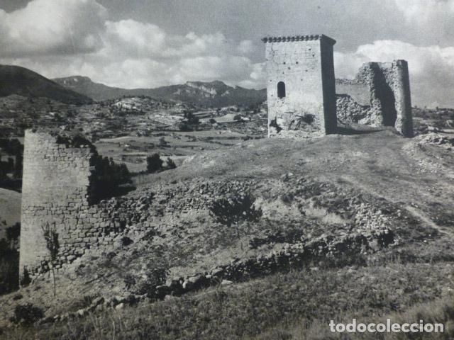 Collectionnisme: SANTA GADEA DEL CID BURGOS CASTILLO ANTIGUA LAMINA HUECOGRABADO A&Ntilde;OS 40