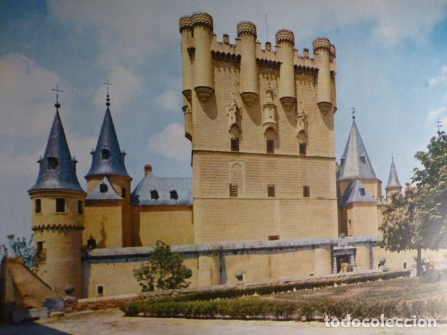 Collectionnisme: SEGOVIA EL ALCAZAR ANTIGUA LAMINA HUECOGRABADO A&Ntilde;OS 40