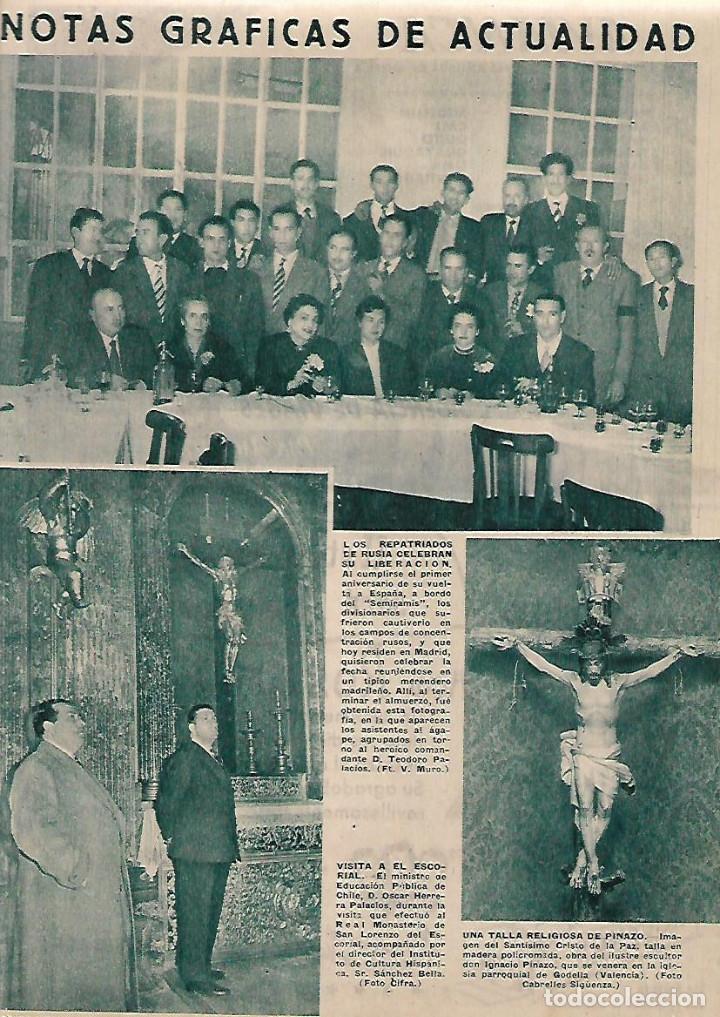 Collectionnisme: A&Ntilde;O 1955 RECORTE PRENSA ARTE RELIGIOSO TALLA RELIGIOSA DE PINAZO CRISTO DE LA PAZ GODELLA VALENCIA