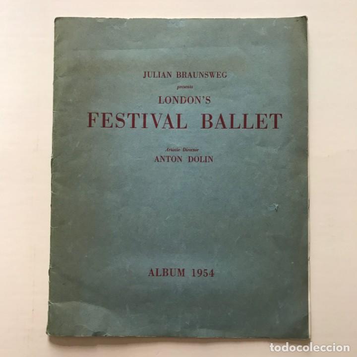 1954 Festival Ballet. Anton Dolin. Album 24,7x30,6 cm