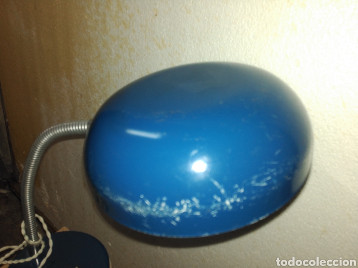 Coleccionismo: Antiguo Flexo azul - Foto 2