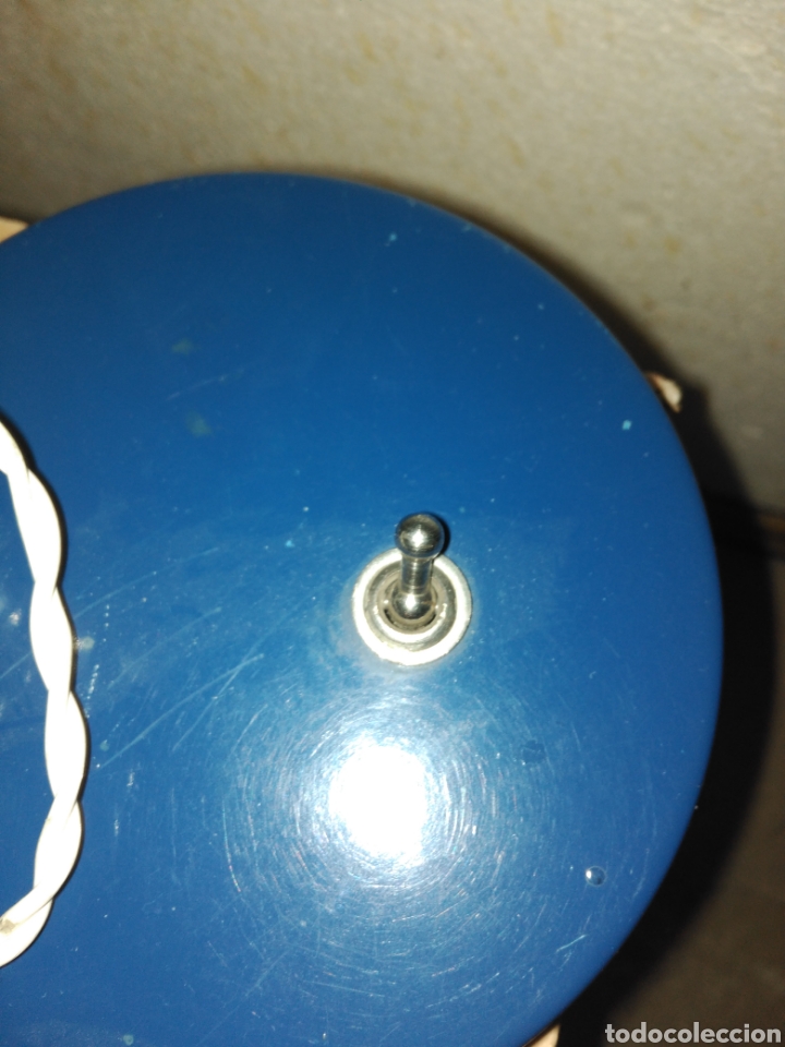 Coleccionismo: Antiguo Flexo azul - Foto 3