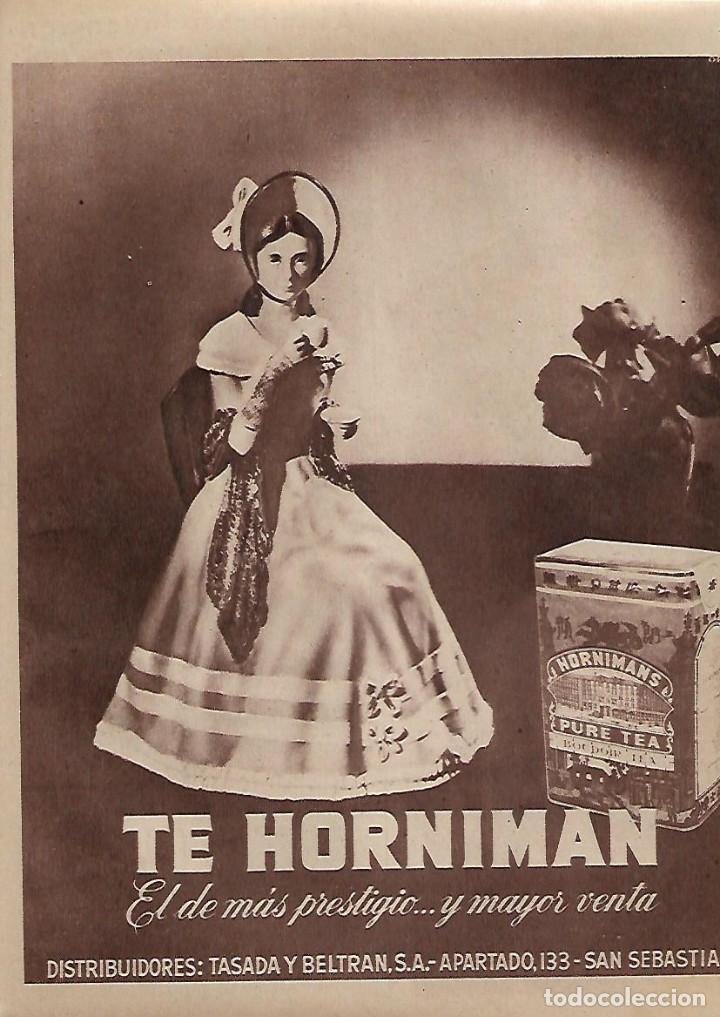 Colecionismo: A&Ntilde;O 1955 RECORTE PRENSA PUBLICIDAD TE HORNIMAN HORNIMANS TASADA Y BELTRAN