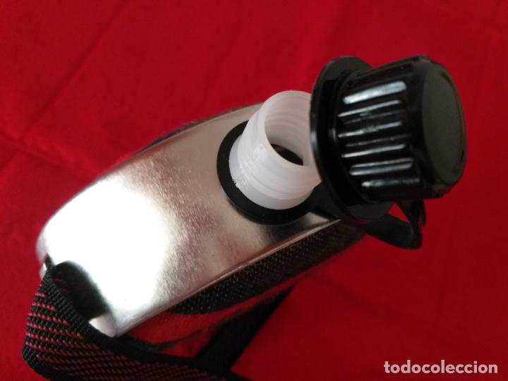 Coleccionismo: Cantimplora de aluminio forrada con tela. - Foto 6