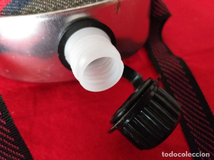 Coleccionismo: Cantimplora de aluminio forrada con tela. - Foto 7