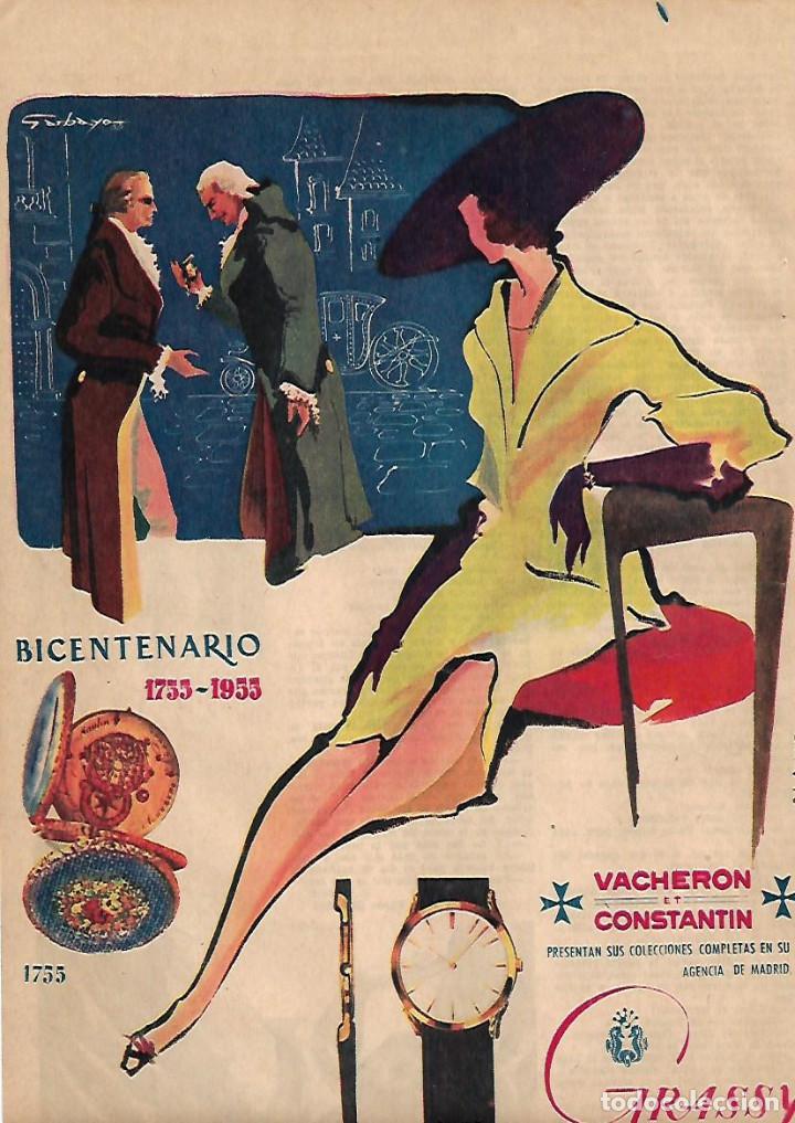 Coleccionismo: A&Ntilde;O 1955 RECORTE PRENSA PUBLICIDAD GRASSY JOYERIA BICENTENARIO RELOJ VACHERON ET CONSTANTIN