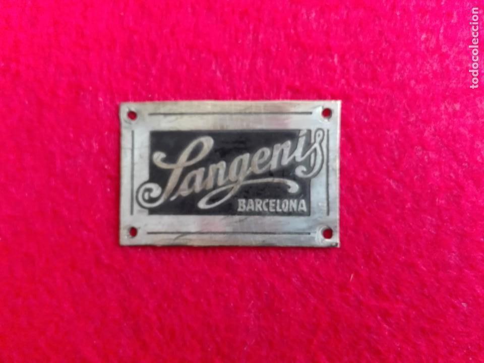 Coleccionismo: SANGENIS BARCELONA - PLACA METALICA