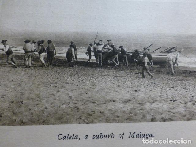 Coleccionismo: MALAGA LA CALETA PESCADORES ANTIGUO HUECOGRABADO A&Ntilde;OS 30
