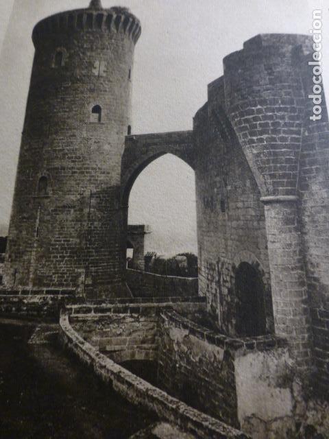 Collezionismo: PALMA DE MALLORCA CASTILLO DE BELLVER ANTIGUO HUECOGRABADO A&Ntilde;OS 30