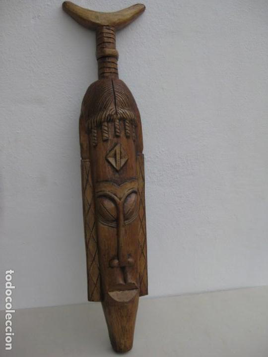 Mascara, figura de madera. 101cm - Vendido en Venta Directa - 155849998