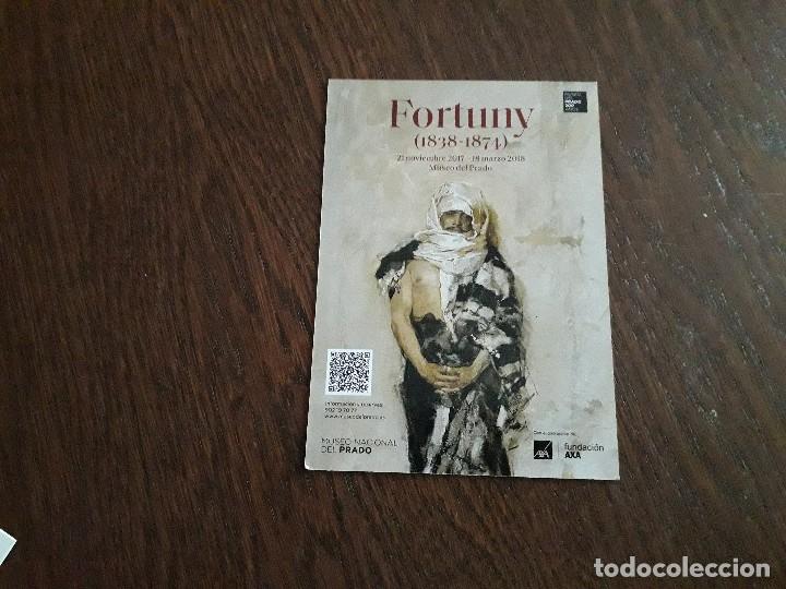 Coleccionismo: tarjeta de publicidad esposici&oacute;n museo nacional del prado de Fortuny