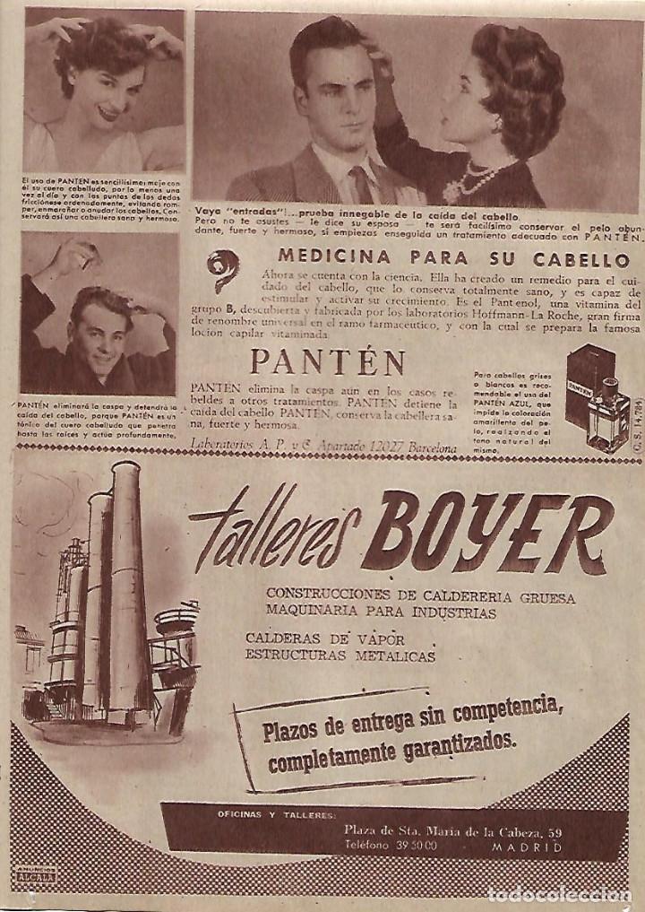 Sammelleidenschaft Papier: A&Ntilde;O 1956 RECORTE PRENSA PUBLICIDAD TALLERES BOYER MADRID CALDERAS DE VAPOR