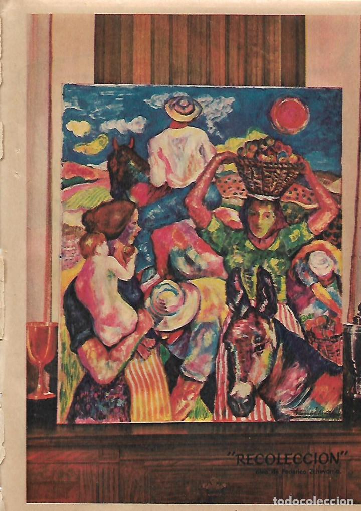 Collezionismo: A&Ntilde;O 1956 RECORTE PRENSA DIBUJO A COLOR DE FEDERICO ECHEVARRIA RECOLECCION