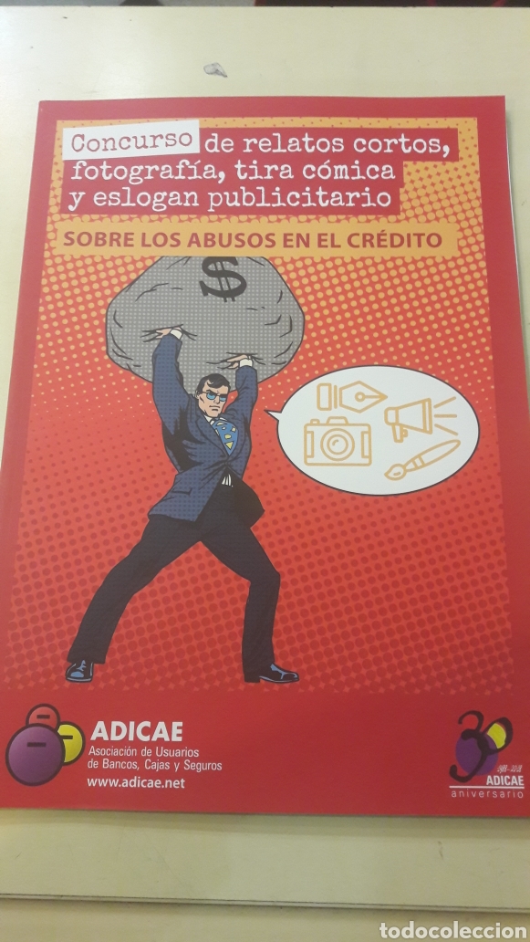 Collectionnisme: Concurso Relatos cortos .fotografia.tira comica y eslogan publicitario sobre abusis en el credito