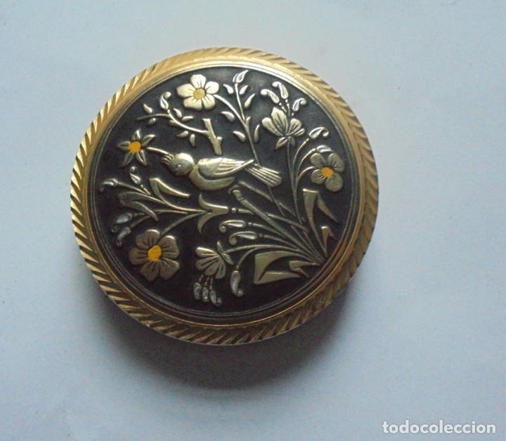 Coleccionismo: Vintage polvera completa,  estilo Toledo - Foto 1