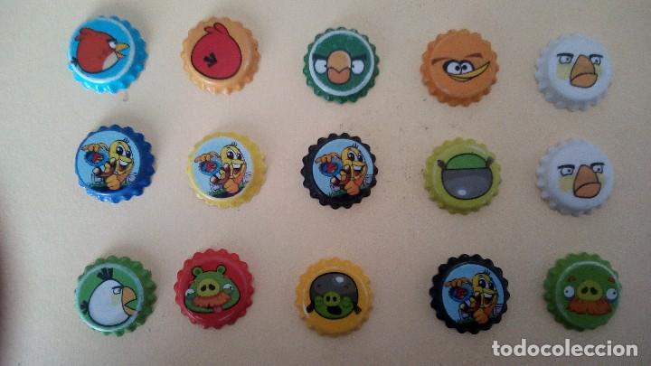 Coleccionismo: 15 CHAPAS GREFUSA ANGRY BIRDS
