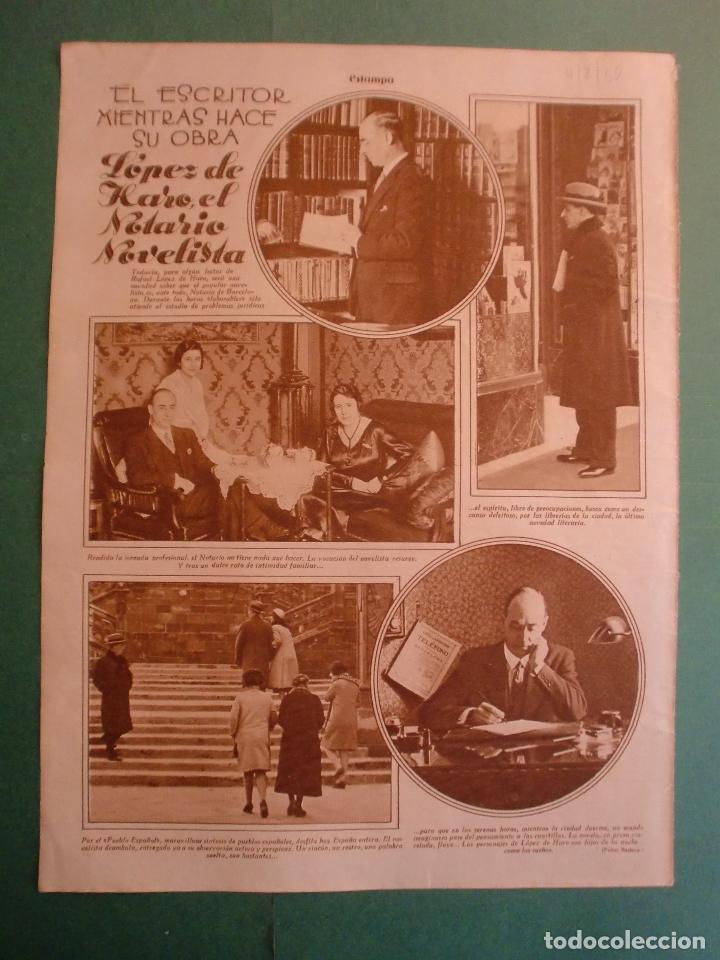 Sammelleidenschaft Papier: LOPEZ DE HARO EL NOTARIO NOVELISTA 04/02/1930