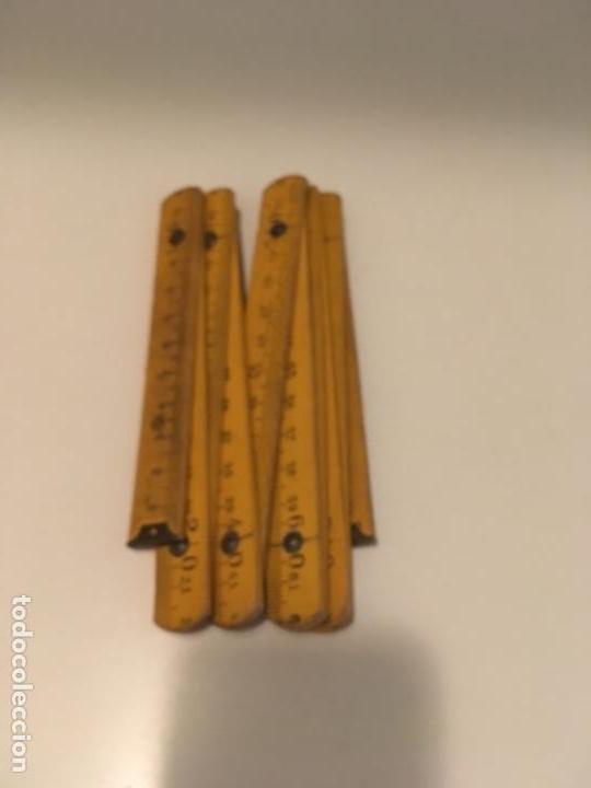 Coleccionismo: ANTIGUO METRO DE MADERA - Foto 2
