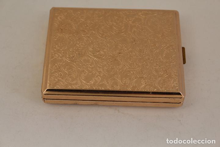 Coleccionismo: pitillera en metal dorado - Foto 1