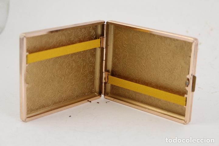 Coleccionismo: pitillera en metal dorado - Foto 2