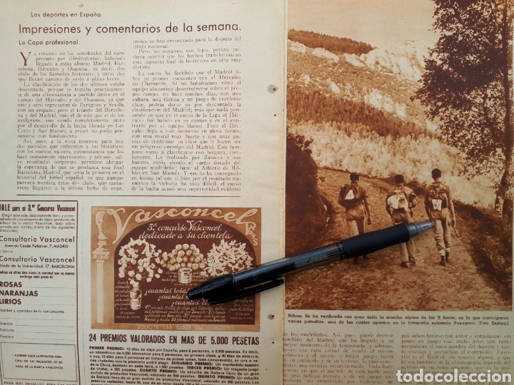 Coleccionismo: IMPRESIONES Y COMENTARIOSDE LA SEMANA( FUTBOL, CICLISMO, NATACION ) 1936