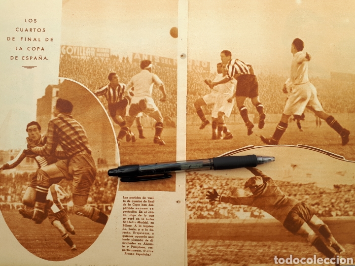 Coleccionismo: LOS CUARTOS DE FINAL DE LA COPA DE ESPA&Ntilde;A ( FUTBOL, HIPICA,CICLISMO ) 1936