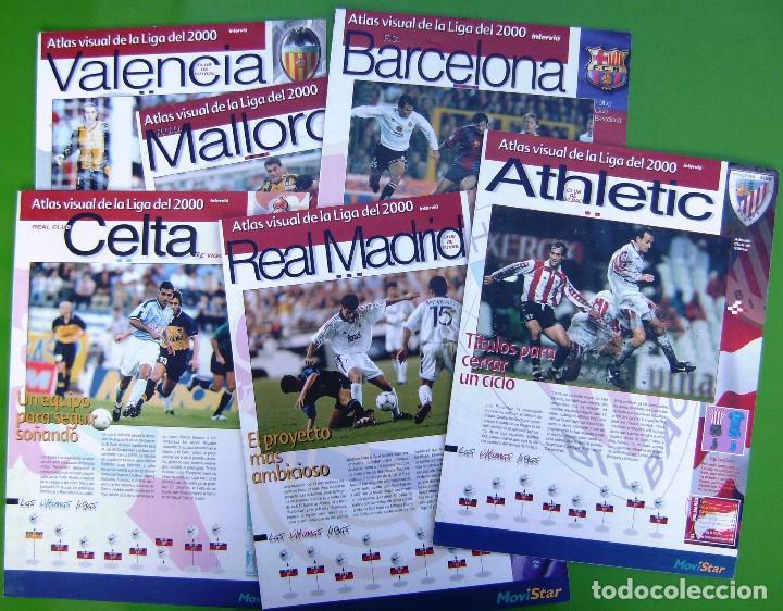 Coleccionismo: Lote de 6 Atlas visual de la Liga del 2000 - Foto 1