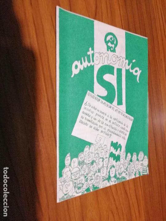 Coleccionismo: FOLLETO PCA (PARTIDO COMUNISTA). AUTONOM&Iacute;A DE ANDALUC&Iacute;A S&Iacute;. EN C&Oacute;MIC. PORTADA MANCHADA. caj.101