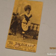 Coleccionismo: ANTIGUA FOTOTÍPIA CARMEN DE EL TELÉGRAFO S.A. FABRICA NACIONAL DE TABACOS AÑO 1900-20S.