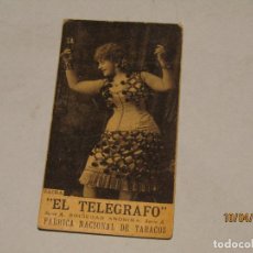 Coleccionismo: ANTIGUA FOTOTÍPIA ZAIRA DE EL TELÉGRAFO S.A. FABRICA NACIONAL DE TABACOS AÑO 1900-20S.