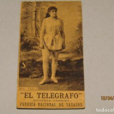 Coleccionismo: ANTIGUA FOTOTÍPIA MME. GALLI DE EL TELÉGRAFO S.A. FABRICA NACIONAL DE TABACOS AÑO 1900-20S.