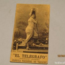 Coleccionismo: ANTIGUA FOTOTÍPIA MLLE. THÉOL DE EL TELÉGRAFO S.A. FABRICA NACIONAL DE TABACOS AÑO 1900-20S.