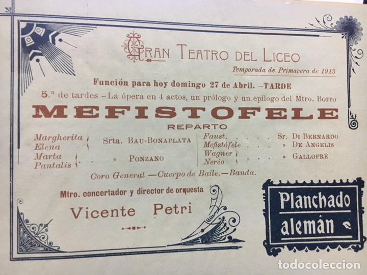 Coleccionismo: Programa Oficial Gran Teatro Del Liceo 1931 - Foto 2