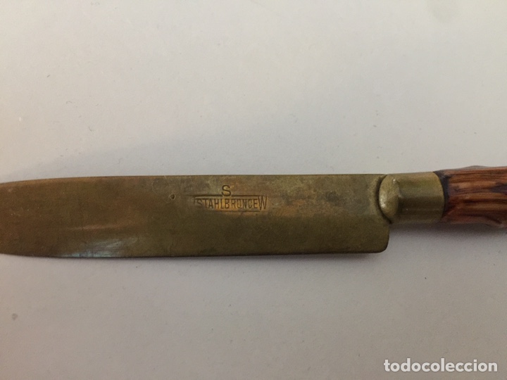 Coleccionismo: Cuchillo abrecarta de bronce . - Foto 2