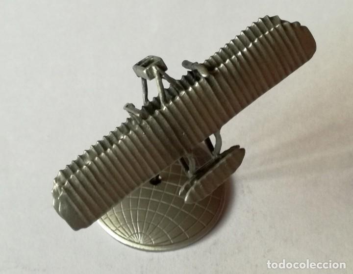 Coleccionismo: MINIATURA AVION EN PELTRE. WRIGHT FLYER-A&Ntilde;O 1987 - Foto 2