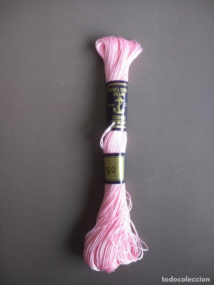 Collectionnisme: ANTIGUA MADEJA HILO PARA BORDAR &laquo;&Aacute;NCORA&raquo; COLOR ROSA N&ordm; 50