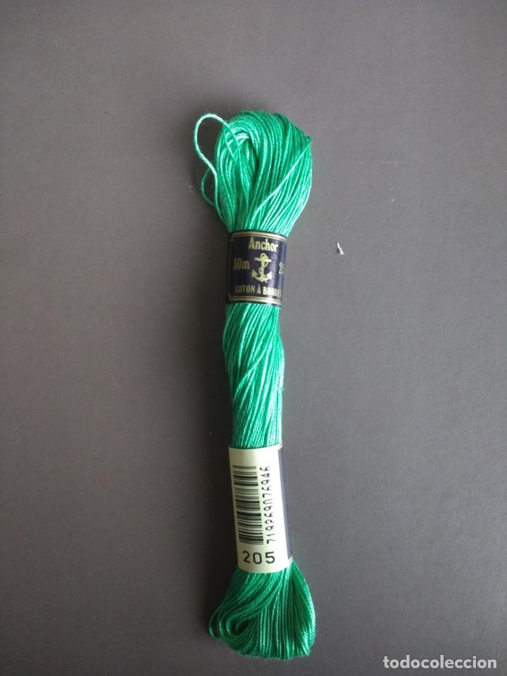 Collectionnisme: ANTIGUA MADEJA HILO PARA BORDAR &laquo;&Aacute;NCORA&raquo; COLOR VERDE N&ordm; 205