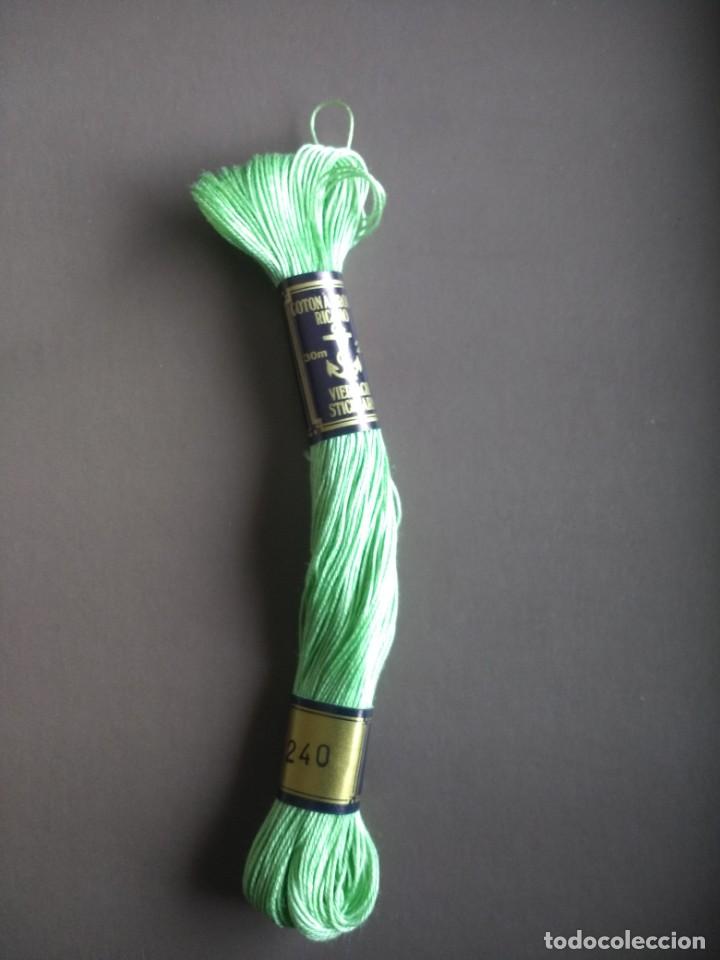 Collectionnisme: ANTIGUA MADEJA HILO PARA BORDAR &laquo;&Aacute;NCORA&raquo; COLOR VERDE N&ordm; 240