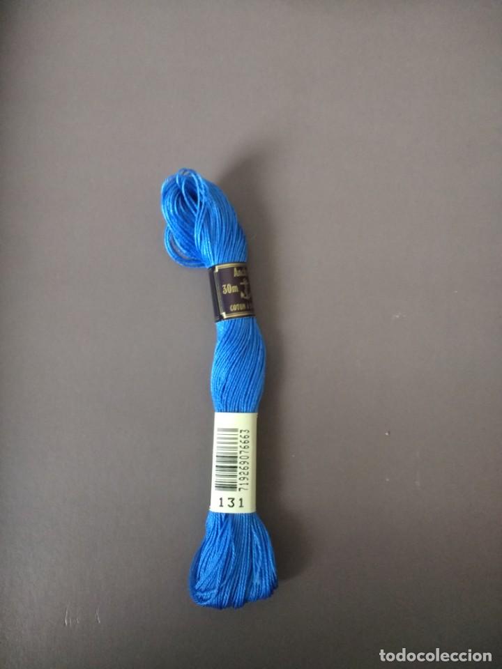 Collectionnisme: ANTIGUA MADEJA HILO PARA BORDAR &laquo;&Aacute;NCORA&raquo; COLOR AZUL N&ordm; 131