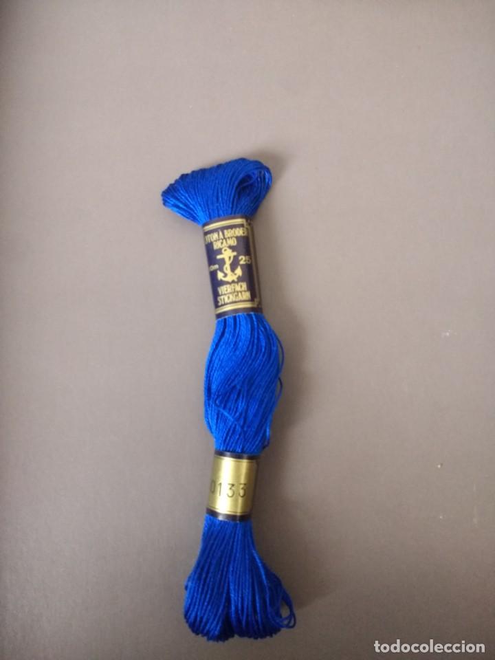 Collectionnisme: ANTIGUA MADEJA HILO PARA BORDAR &laquo;&Aacute;NCORA&raquo; COLOR AZUL N&ordm; 133