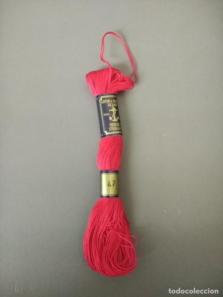 Collectionnisme: ANTIGUA MADEJA HILO PARA BORDAR &laquo;&Aacute;NCORA&raquo; COLOR ROJO N&ordm; 47