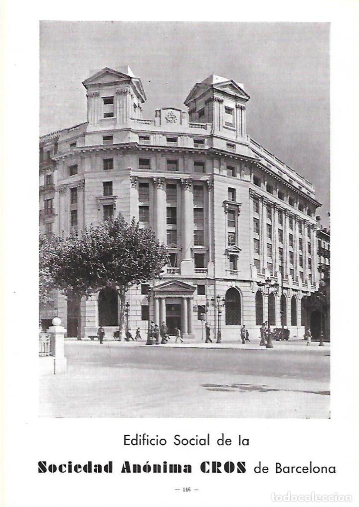 Collezionismo: A&Ntilde;O 1934-35 RECORTE PRENSA PUBLICIDAD EDIFICIO SOCIAL SOCIEDAD ANONIMA CROS BARCELONA