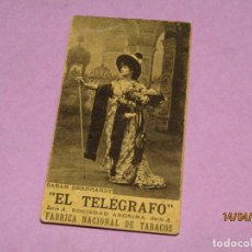 Coleccionismo: ANTIGUA FOTOTÍPIA FOTOGRAFÍA DE SARAH DE EL TELÉGRAFO SA FABRICA NACIONAL DE TABACOS AÑO 1900-20S