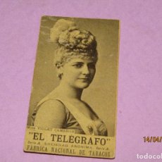 Coleccionismo: ANTIGUA FOTOTÍPIA FOTOGRAFÍA MISS VIOLET DE EL TELÉGRAFO SA FABRICA NACIONAL DE TABACOS AÑO 1900-20S